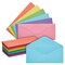 120-Pack #10 Business Mailing Colorful Envelopes in 6 Assorted Colors, Gummed V-Flap Seal for Party Invitations, Checks, Invoices, Letters, Notes, Photos (4.125 x 9.5 in)